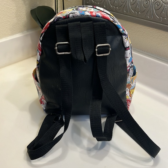 Rare Loungefly Disney Princess Mini Backpack All Over Face Print Expressions - Picture 2 of 5